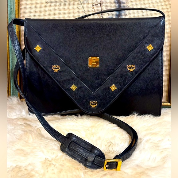 MCM Handbags - RARE MCM Leather Crossbody Bag Adjustable Strap Code A8637 Made in Germany